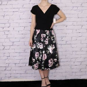 NWT Hudson's Bay floral short sleeve dress c1